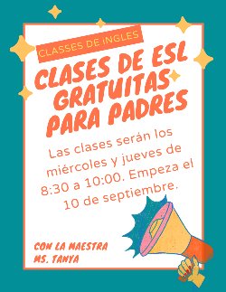 Clases de ESL Gratuitas Para PadresClases de ESL Gratuitas Para Padres